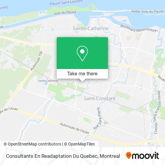 Consultants En Readaptation Du Quebec map