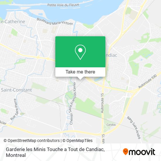 Garderie les Minis Touche a Tout de Candiac map