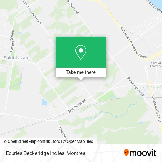 Écuries Beckeridge Inc les map