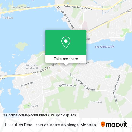 U-Haul les Detaillants de Votre Voisinage map