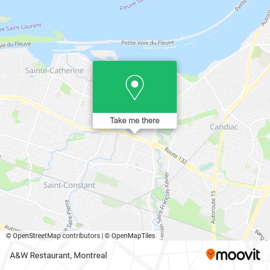 A&W Restaurant map