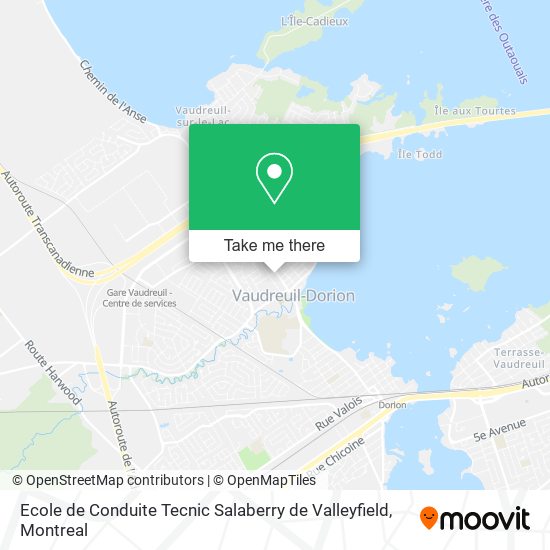 Ecole de Conduite Tecnic Salaberry de Valleyfield map