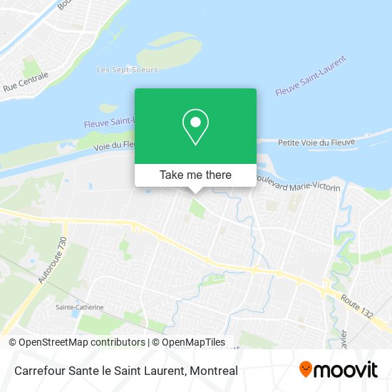 Carrefour Sante le Saint Laurent map