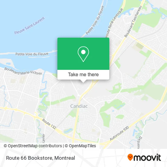 Route 66 Bookstore map