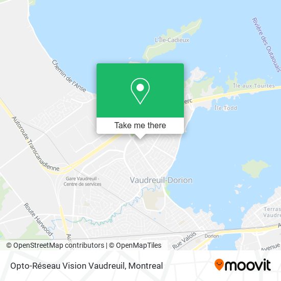 Opto-Réseau Vision Vaudreuil map
