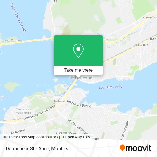 Depanneur Ste Anne map