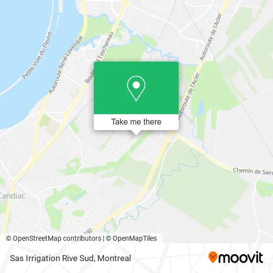 Sas Irrigation Rive Sud map
