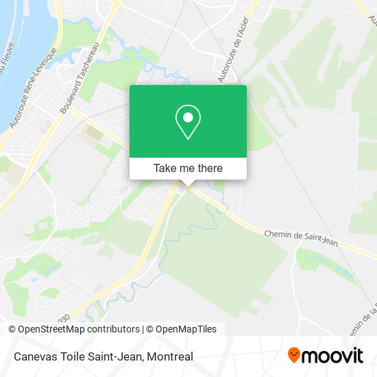 Canevas Toile Saint-Jean map