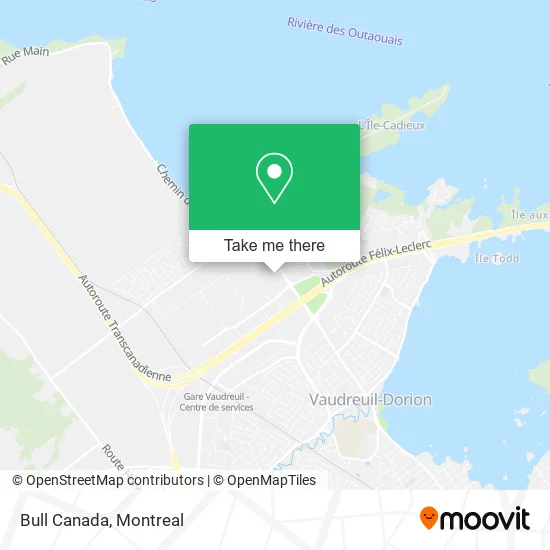 Bull Canada map