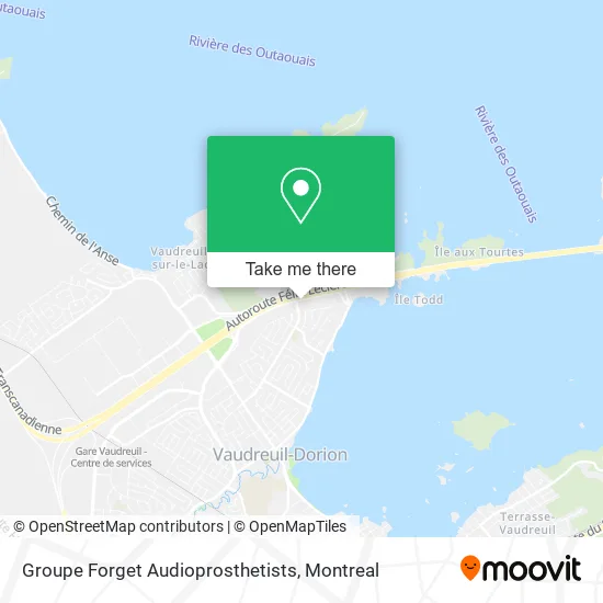 Groupe Forget Audioprosthetists map