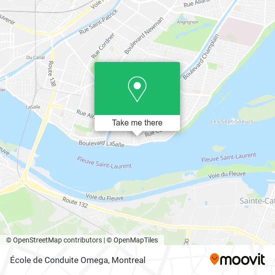 École de Conduite Omega map