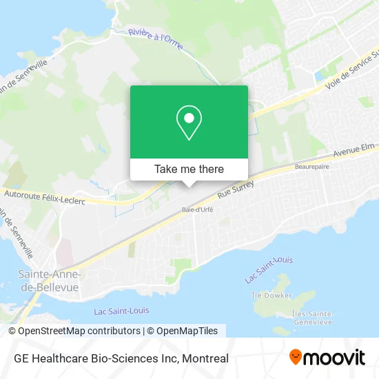 GE Healthcare Bio-Sciences Inc map