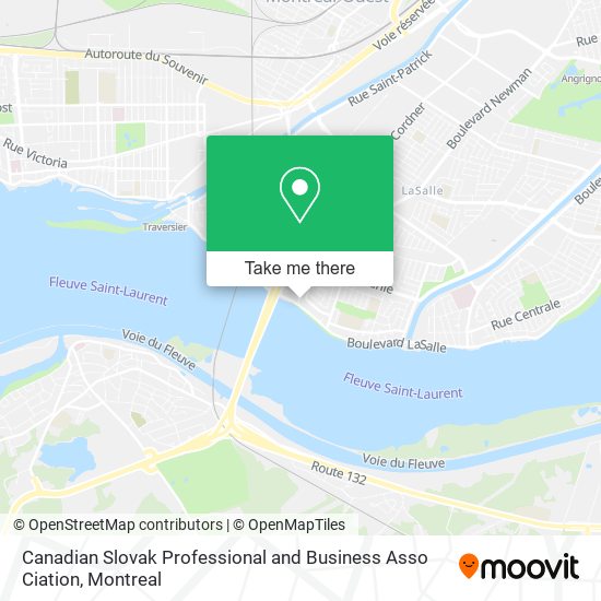 Canadian Slovak Professional and Business Asso Ciation map