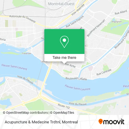 Acupuncture & Medecine Trdtnl map