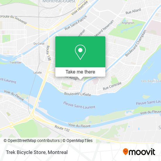 Trek Bicycle Store map