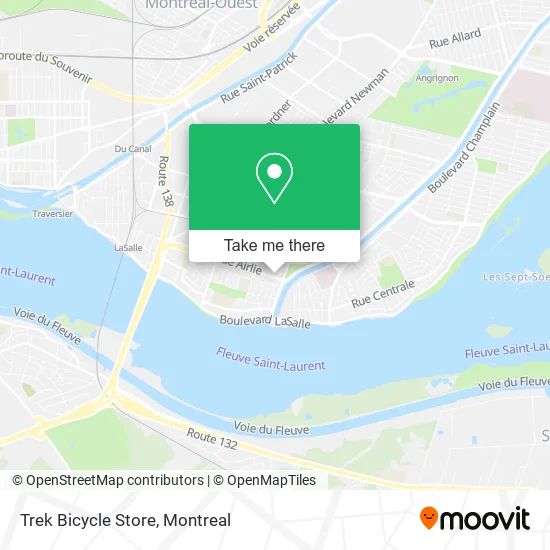Trek Bicycle Store map