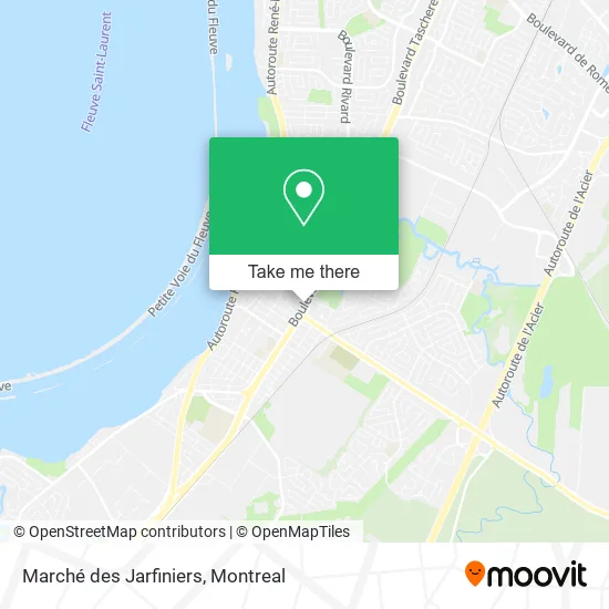Marché des Jarfiniers map