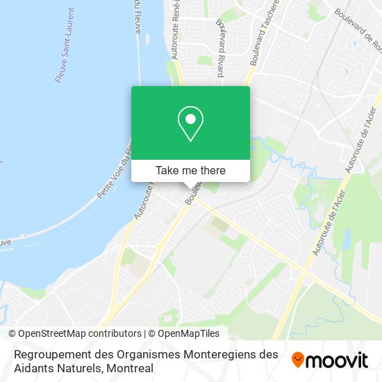 Regroupement des Organismes Monteregiens des Aidants Naturels map