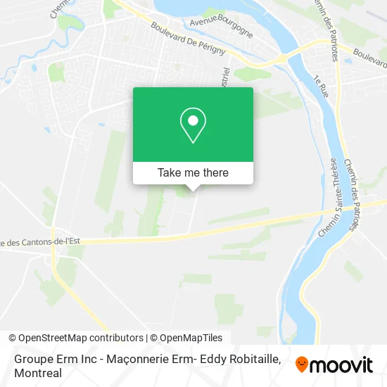 Groupe Erm Inc - Maçonnerie Erm- Eddy Robitaille map