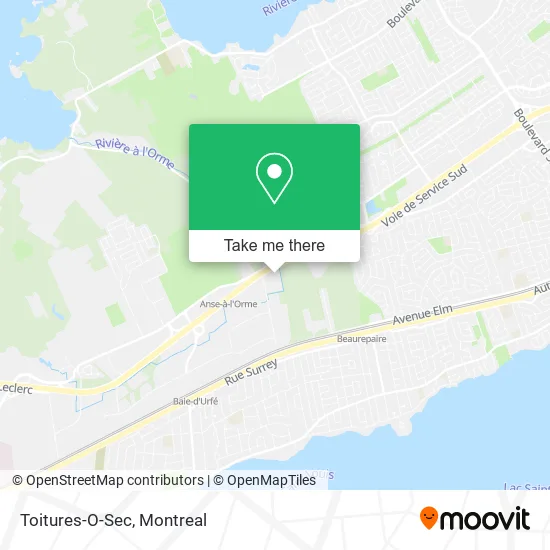 Toitures-O-Sec map