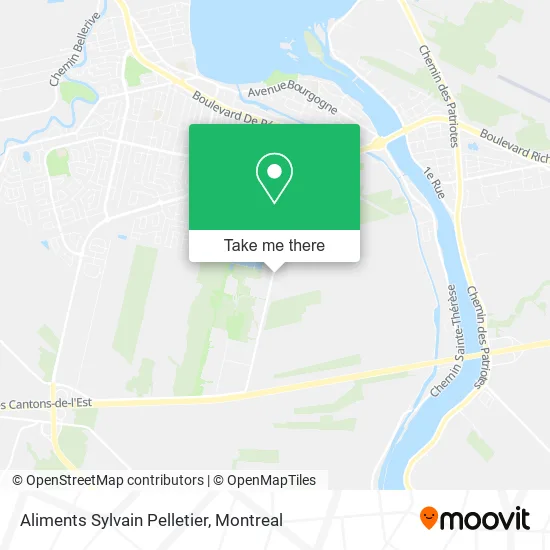 Aliments Sylvain Pelletier map