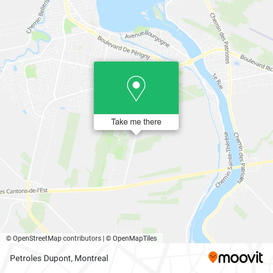 Petroles Dupont map