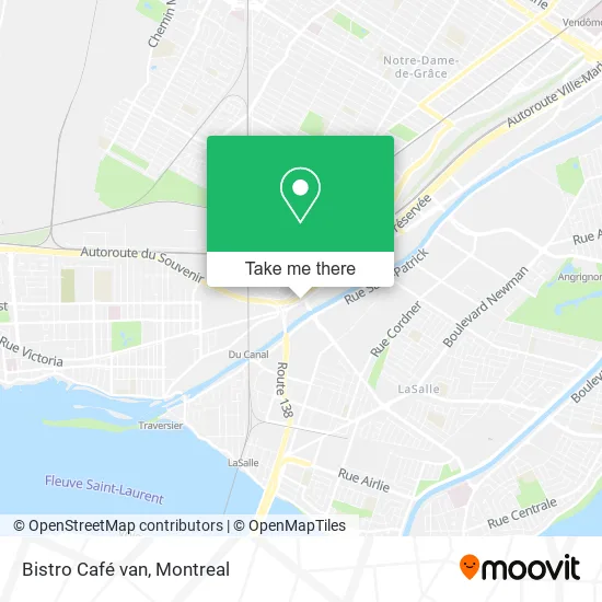 Bistro Café van map