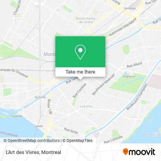 L'Art des Vivres map