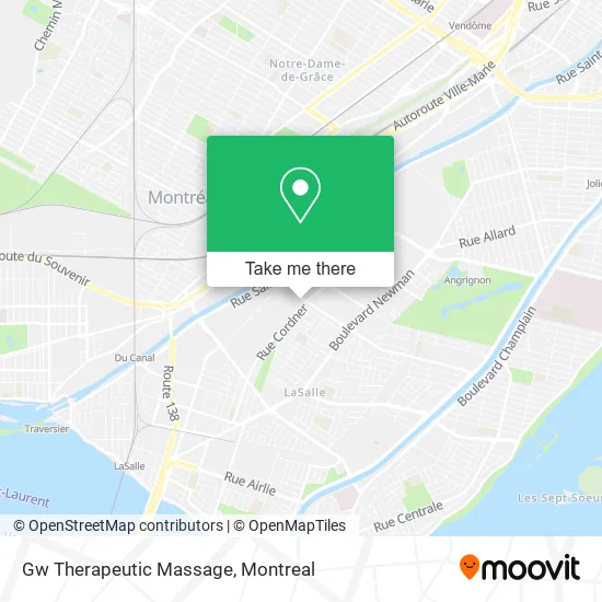 Gw Therapeutic Massage map