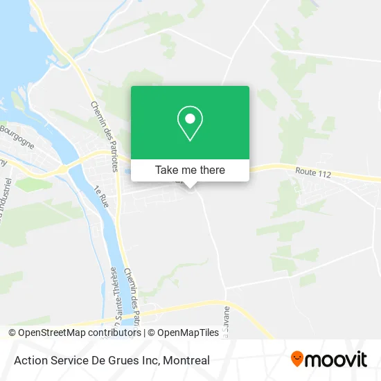 Action Service De Grues Inc map