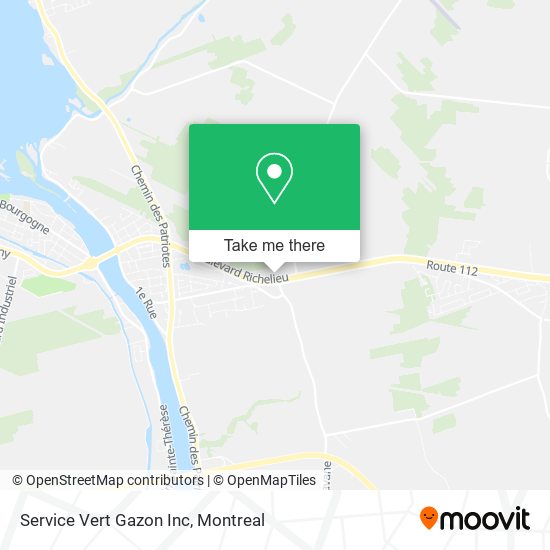 Service Vert Gazon Inc map