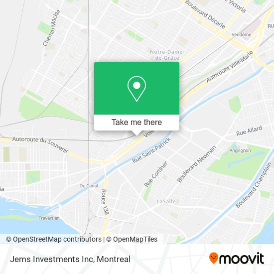 Jems Investments Inc map