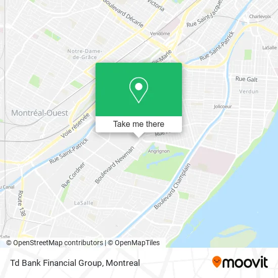 Td Bank Financial Group map