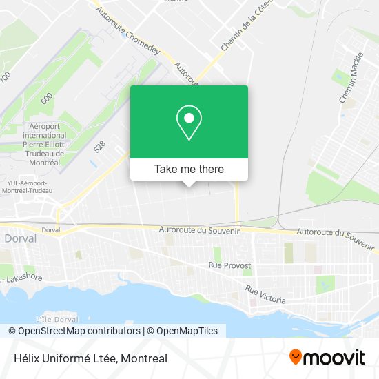 Hélix Uniformé Ltée map