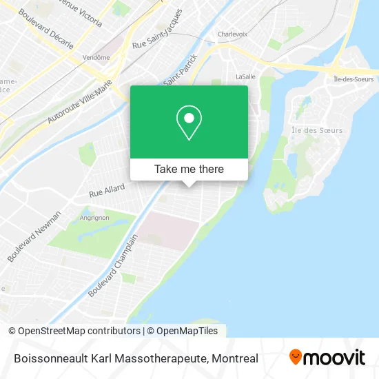 Boissonneault Karl Massotherapeute map