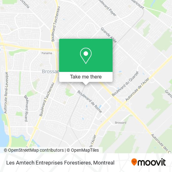 Les Amtech Entreprises Forestieres map