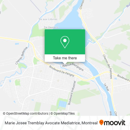 Marie Josee Tremblay Avocate Mediatrice map