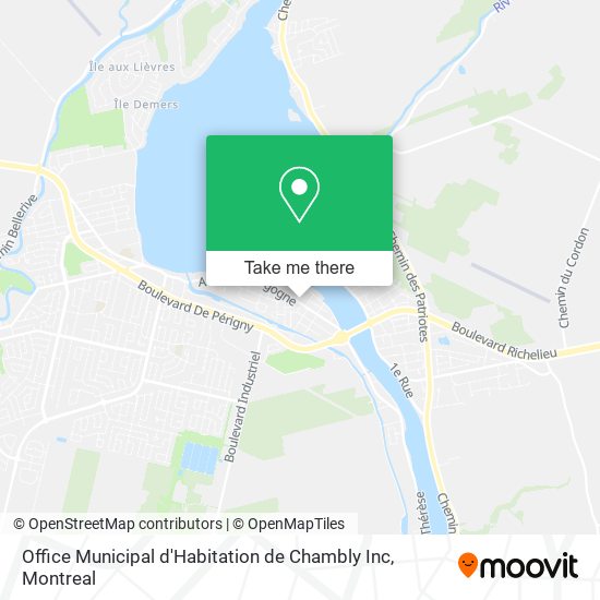 Office Municipal d'Habitation de Chambly Inc map