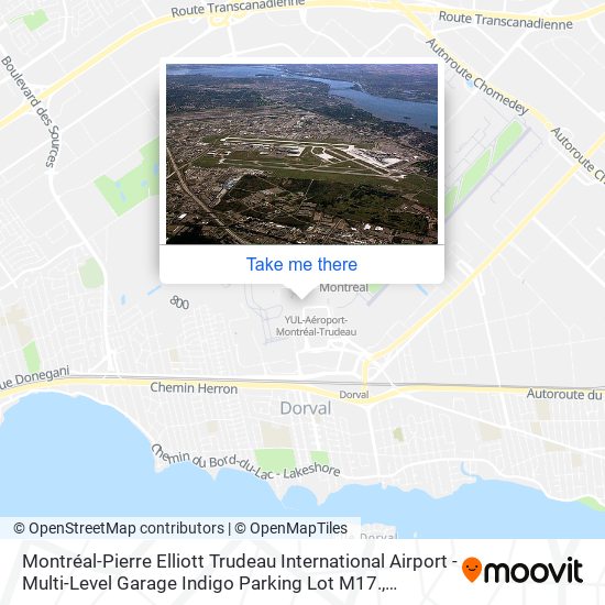 Montréal-Pierre Elliott Trudeau International Airport - Multi-Level Garage Indigo Parking Lot M17. map