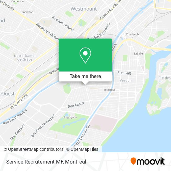 Service Recrutement MF map