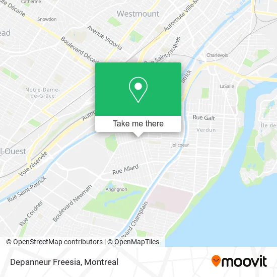 Depanneur Freesia map