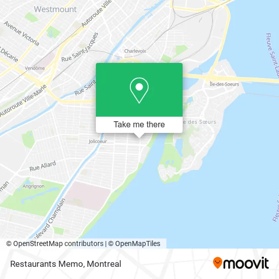 Restaurants Memo map