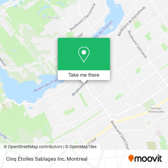 Cinq Étoiles Sablages Inc map
