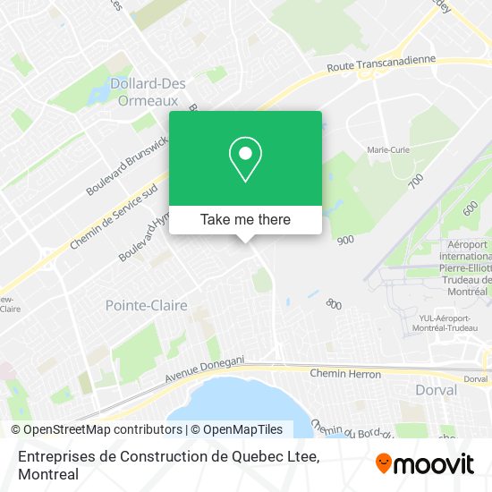 Entreprises de Construction de Quebec Ltee map