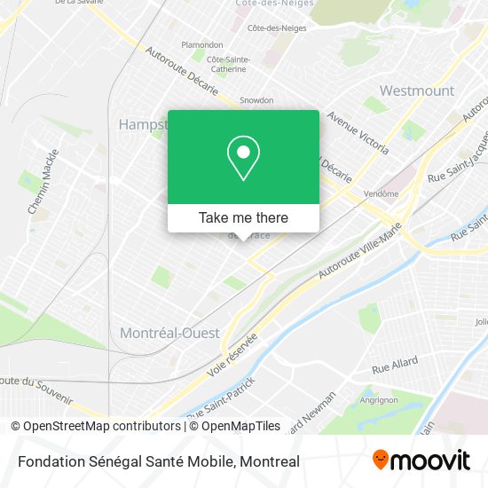 Fondation Sénégal Santé Mobile map