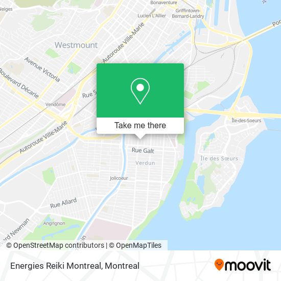 Energies Reiki Montreal map