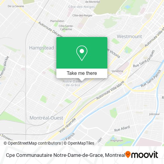 Cpe Communautaire Notre-Dame-de-Grace map