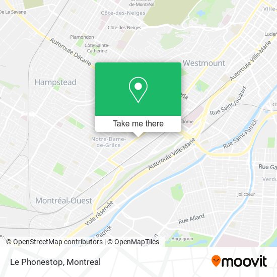 Le Phonestop map