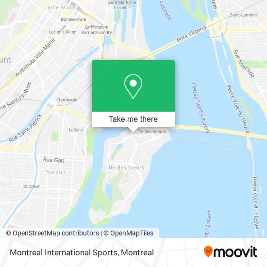Montreal International Sports map