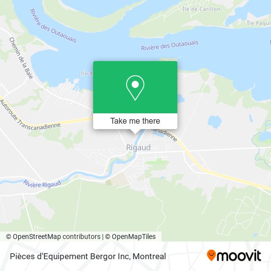 Pièces d'Equipement Bergor Inc map